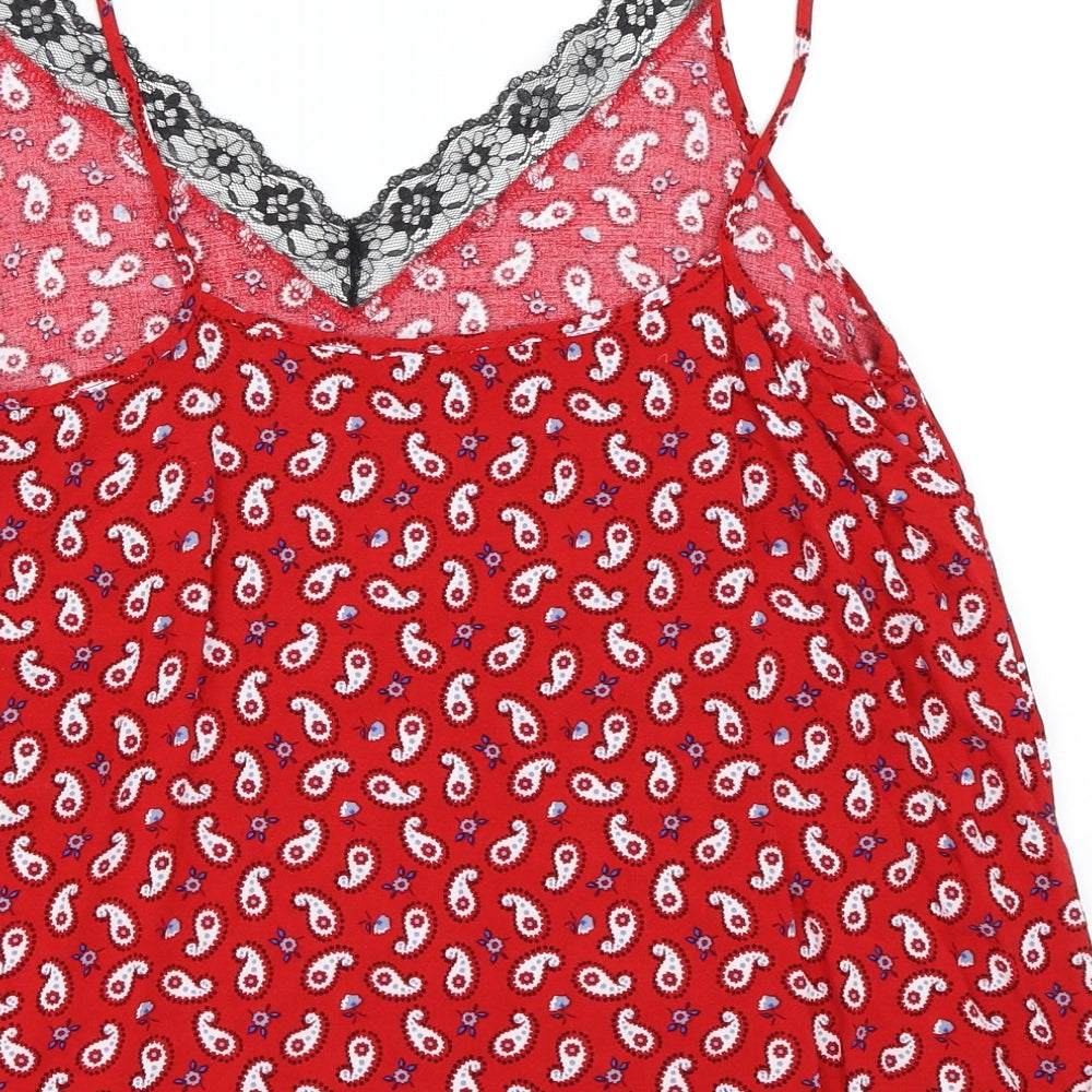 Papaya Womens Red   Camisole Blouse Size 12