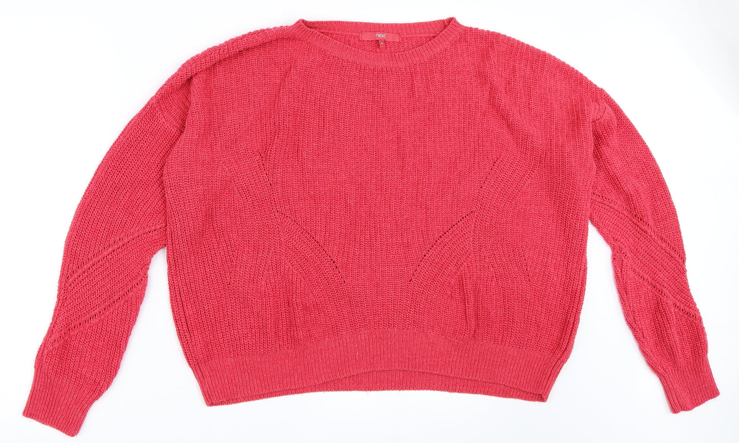 NEXT Womens Pink   Pullover Jumper Size M