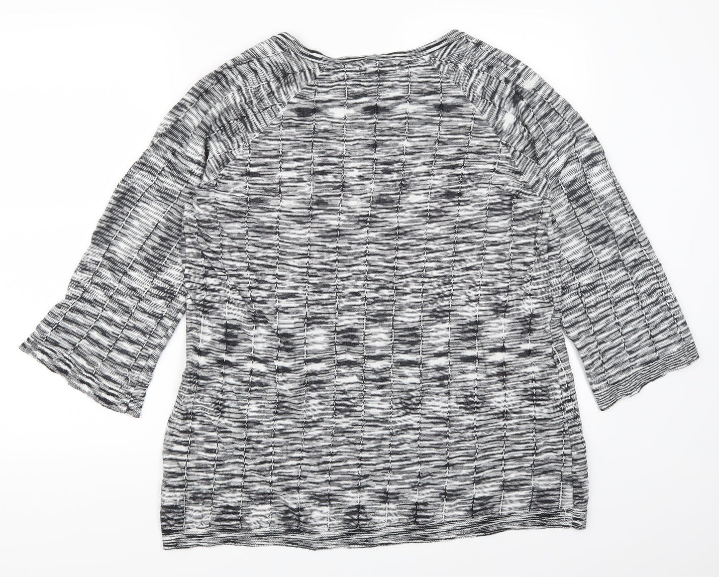 Dana Buchman Womens Grey  Rayon Pullover Jumper Size L
