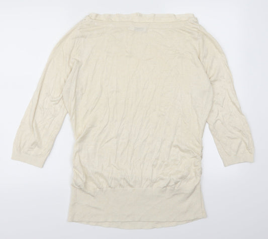 Reitmans Womens Beige  Rayon Pullover Jumper Size L