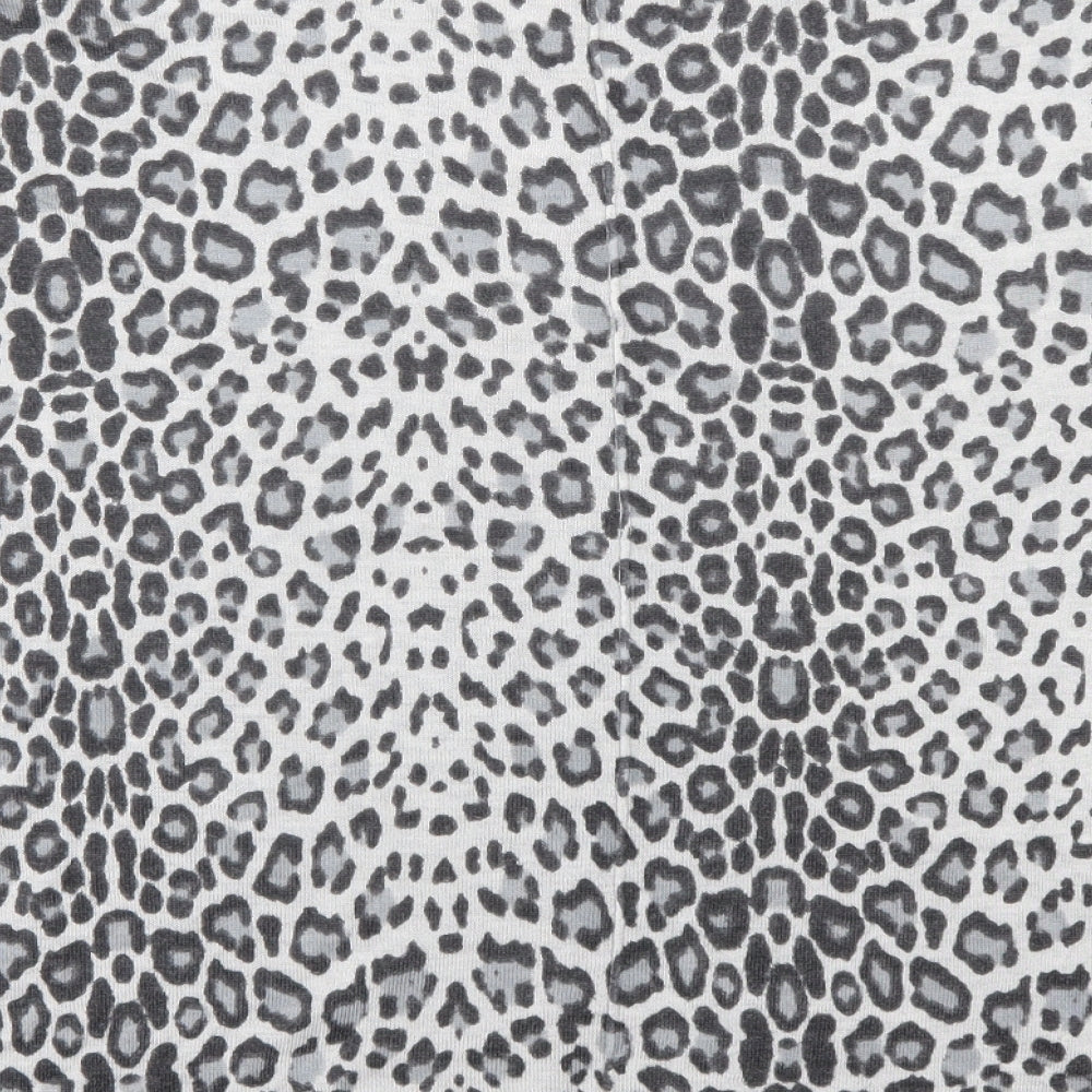 H&M Womens Grey Animal Print  Pullover Jumper Size M