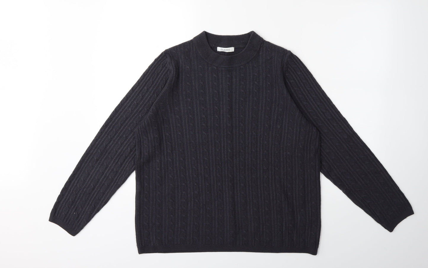 Marks and Spencer Womens Grey  Knit Pullover Jumper Size 16