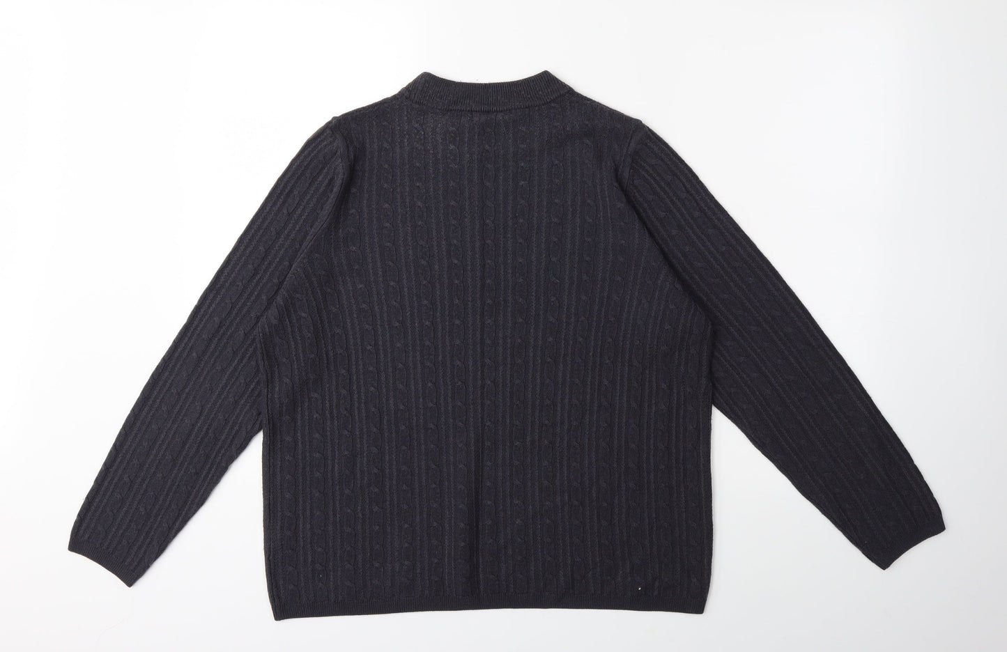 Marks and Spencer Womens Grey  Knit Pullover Jumper Size 16