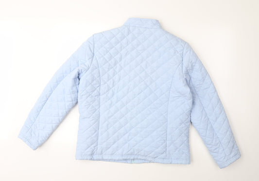 Damart Womens Blue   Quilted Coat Size 14