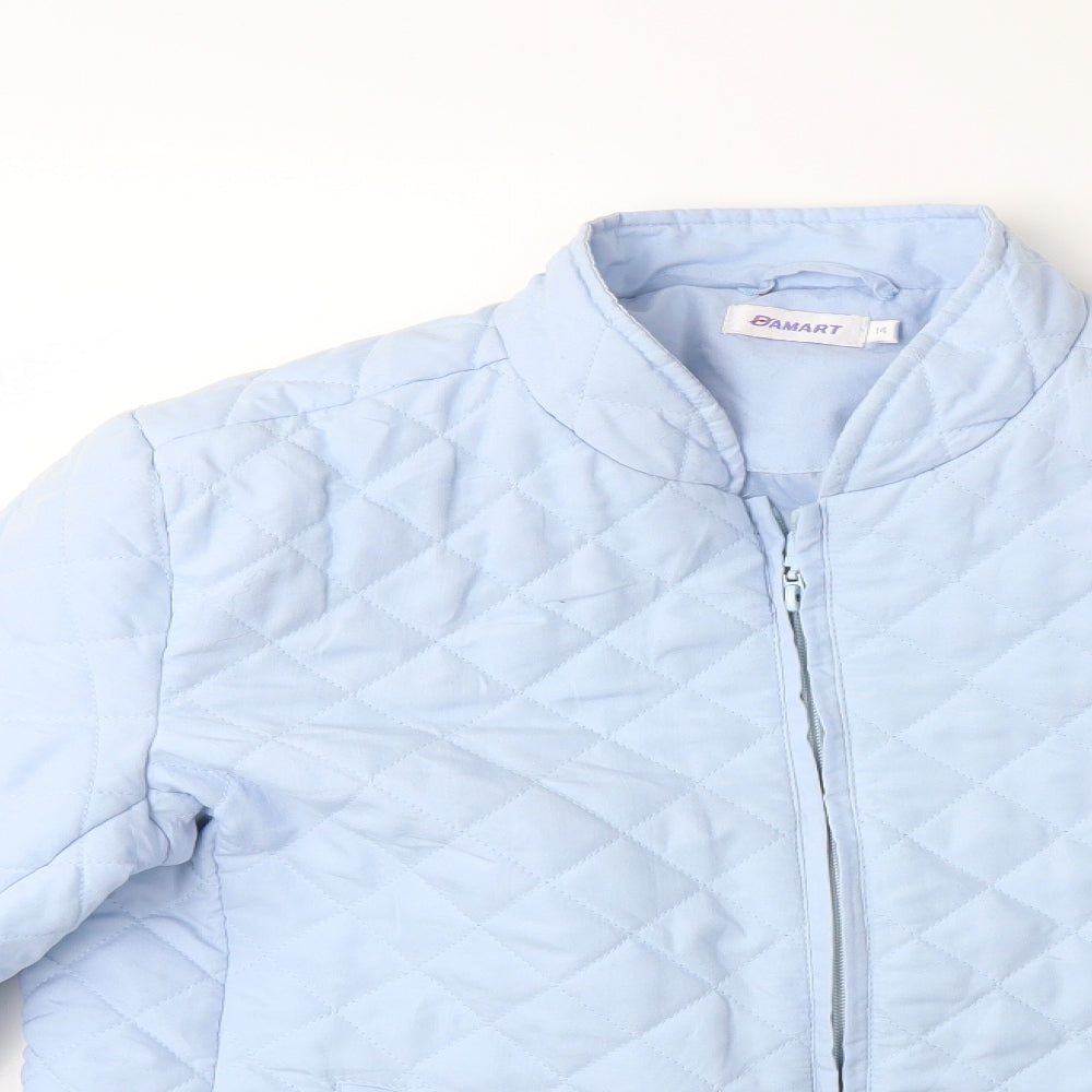 Damart Womens Blue   Quilted Coat Size 14