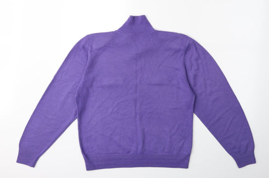 Marks and Spencer Womens Purple  Knit Pullover Jumper Size 12