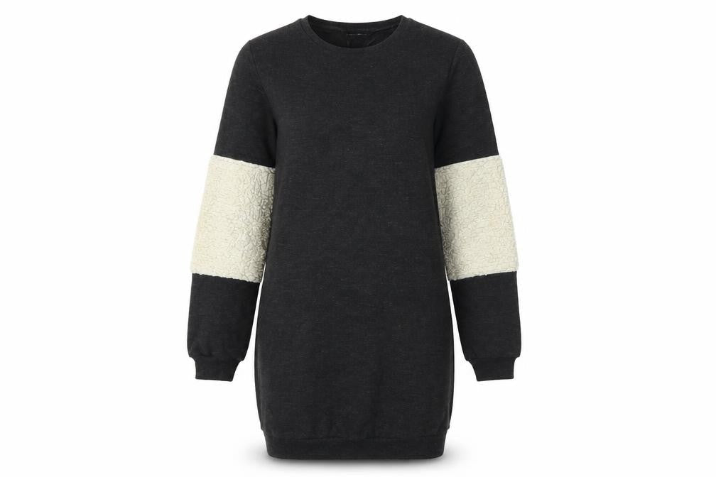 Front view of Select women’s grey pullover sweatshirt, size UK 10