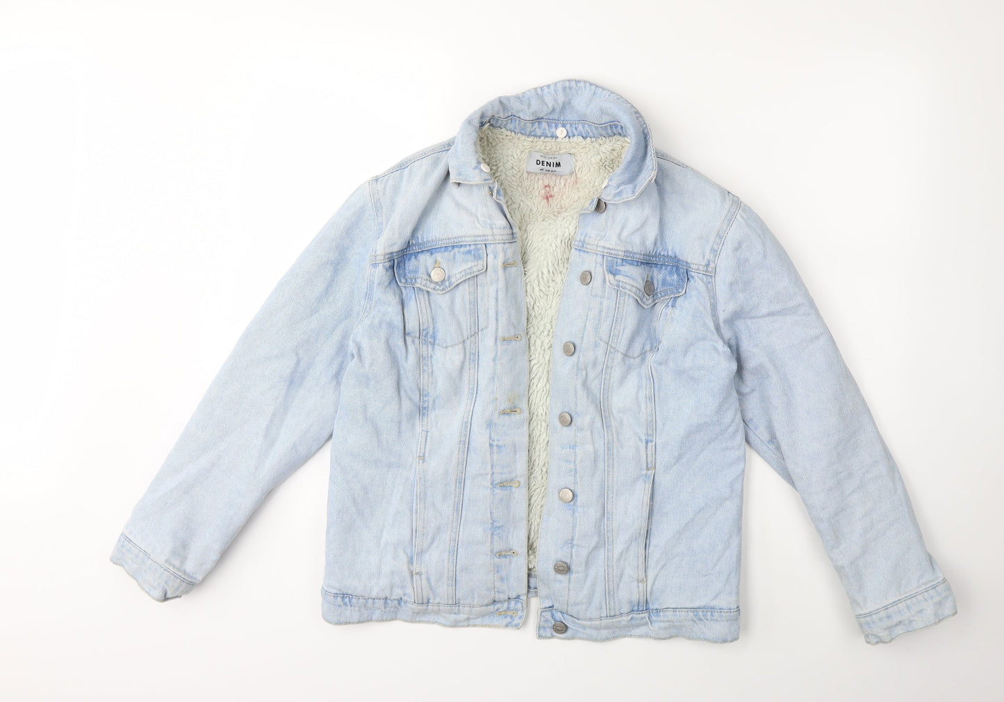 New Look Womens Blue  Denim Jacket  Size 8