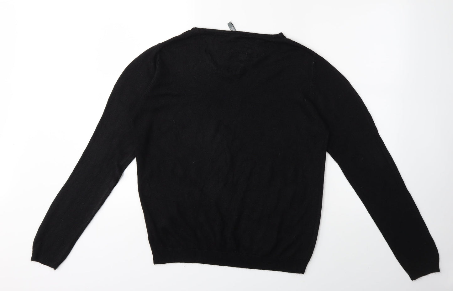 Wardrobe Essentials Womens Black  Knit Pullover Jumper Size 12