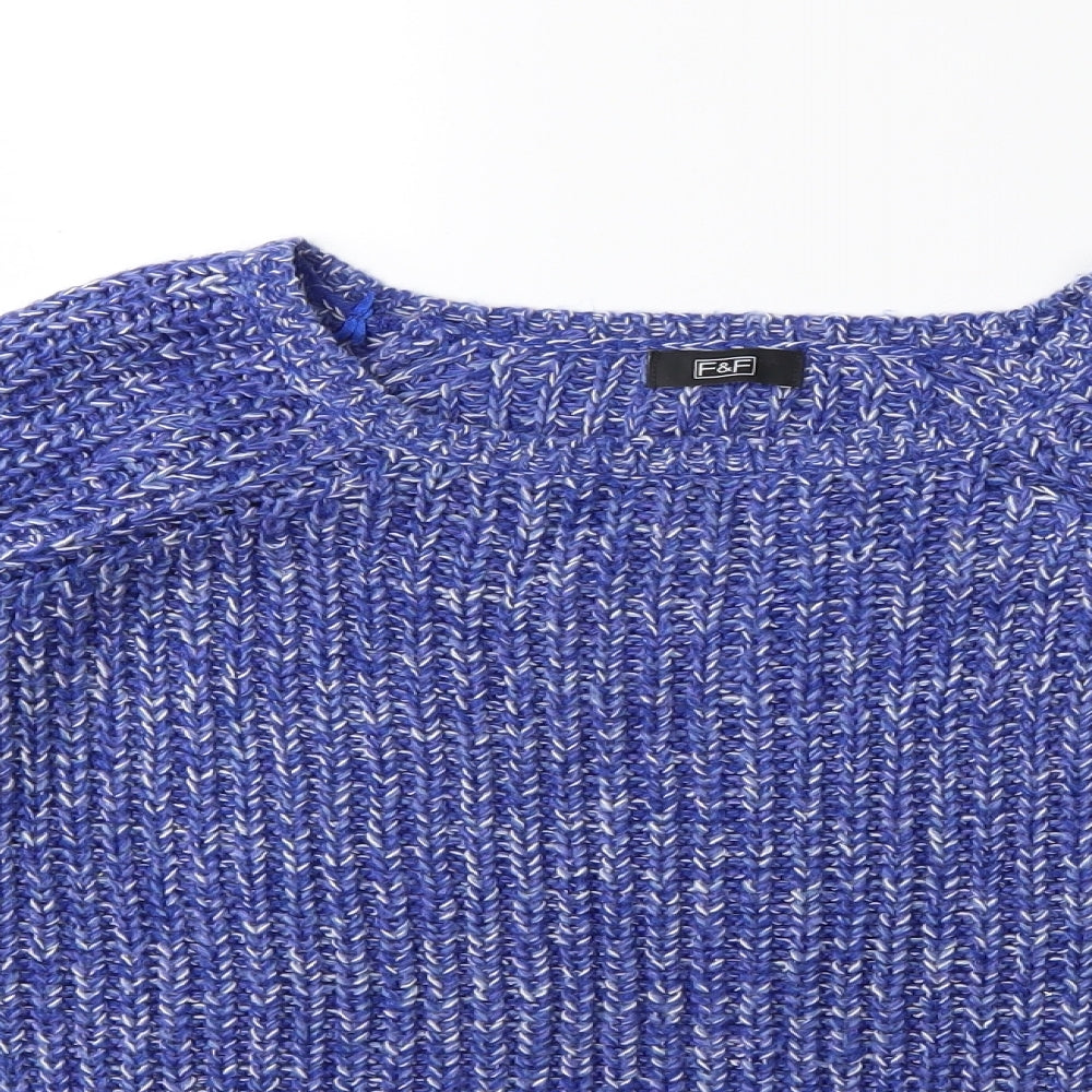 Marks and Spencer Womens Blue  Knit Pullover Jumper Size 14