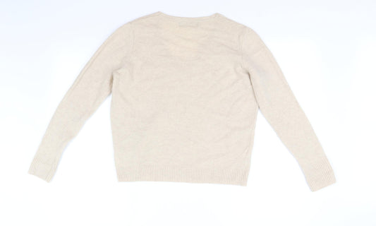 M&S Collection Womens Beige   Pullover Jumper Size 12