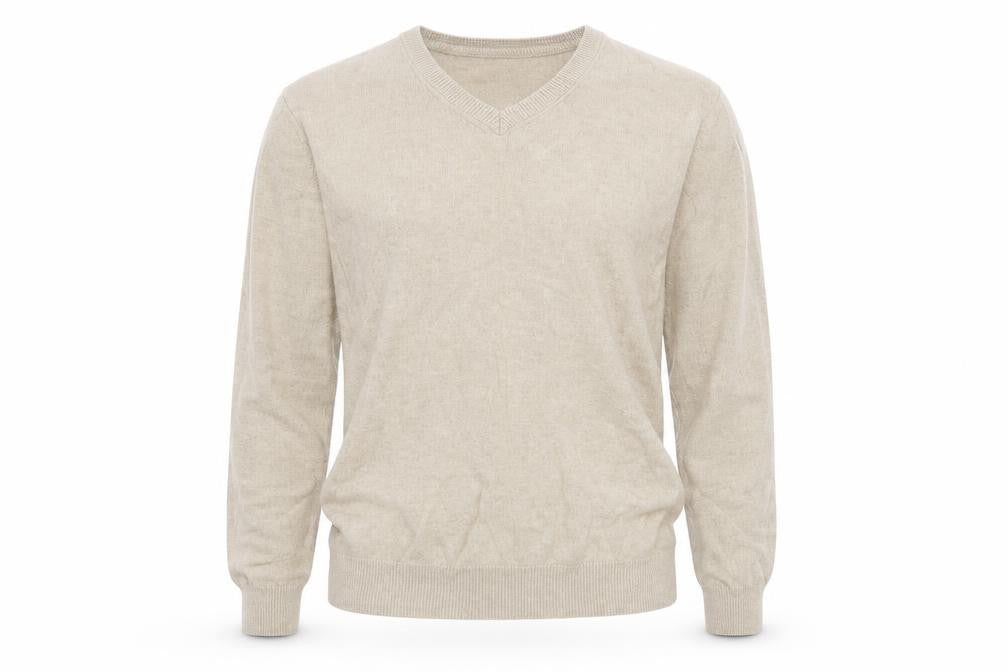Front view of Marks & Spencer Collection women’s beige jumper, size M
