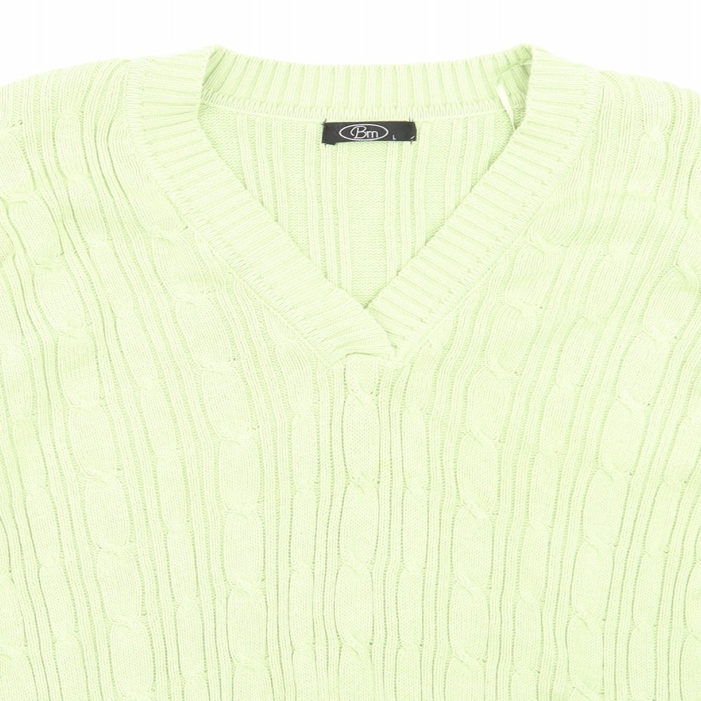 BM Womens Green   Pullover Jumper Size L