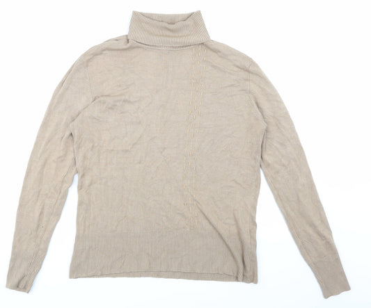 Klass Womens Beige   Pullover Jumper Size L