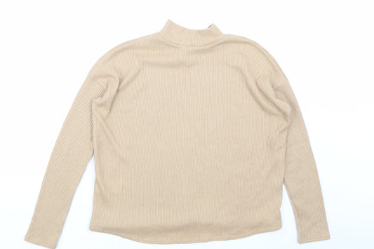 H&M Womens Beige   Basic T-Shirt Size XS