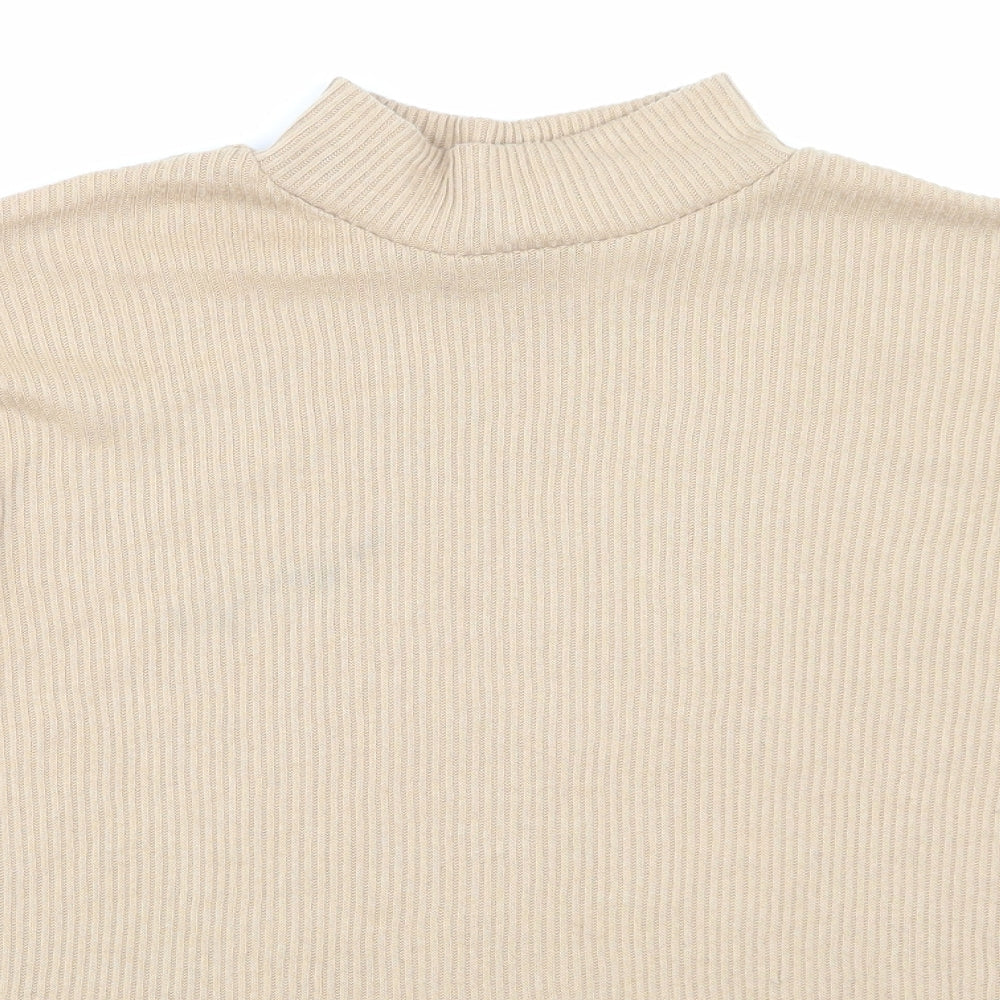 H&M Womens Beige   Basic T-Shirt Size XS