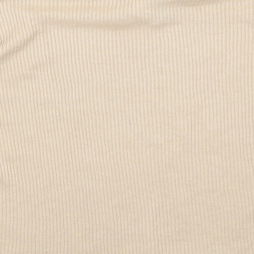 H&M Womens Beige   Basic T-Shirt Size XS