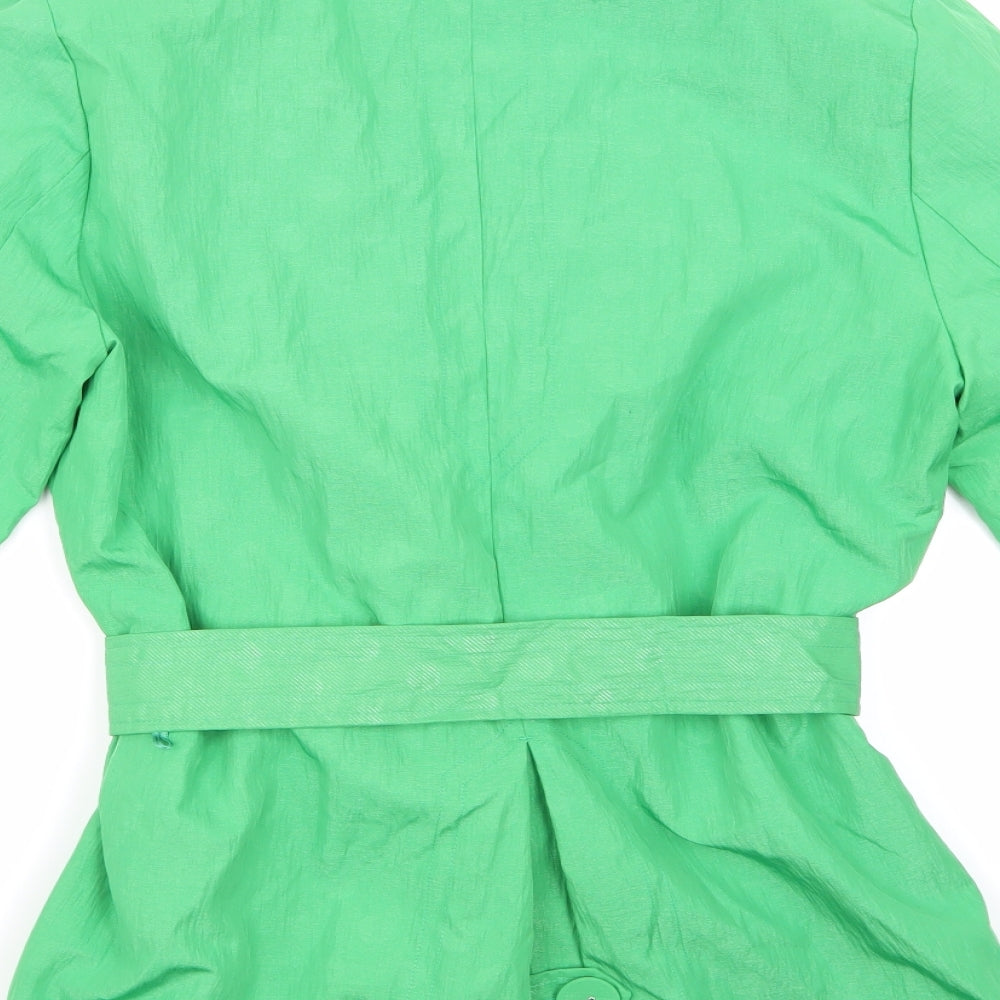 Per Una Womens Green   Trench Coat Coat Size 12