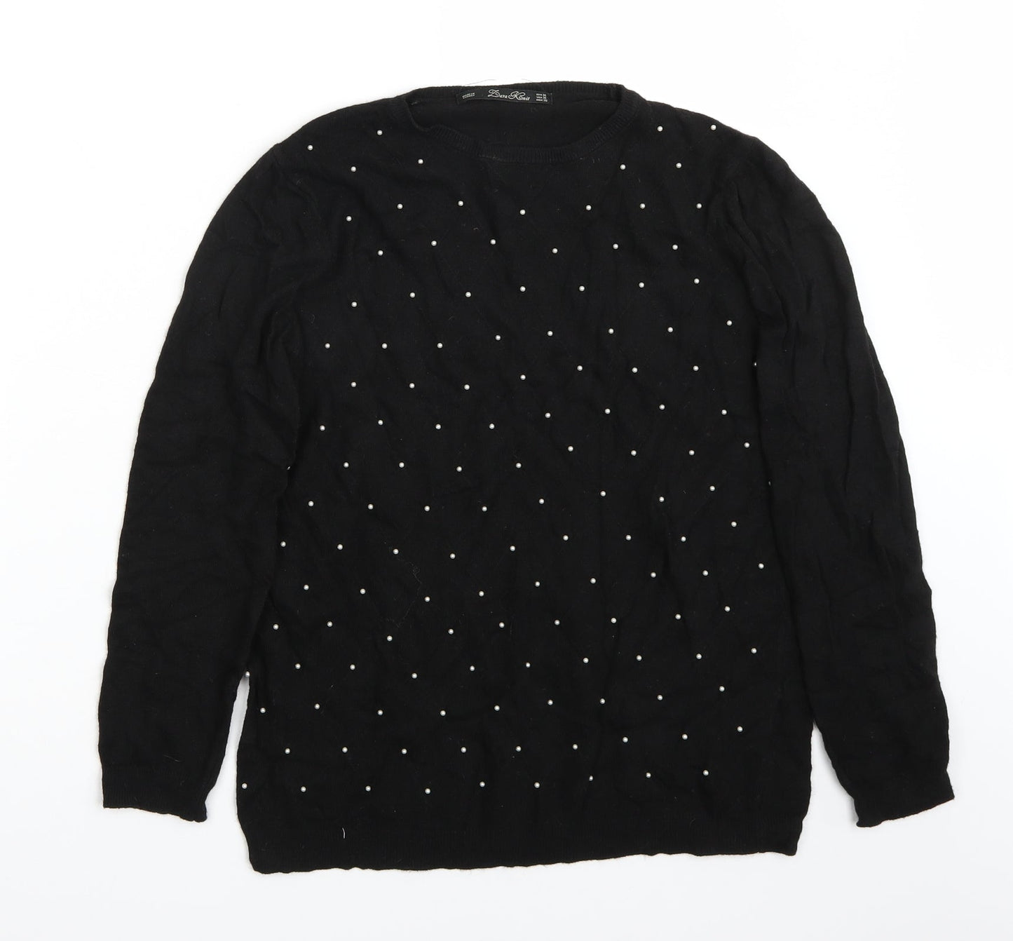 Zara Womens Black   Pullover Jumper Size M