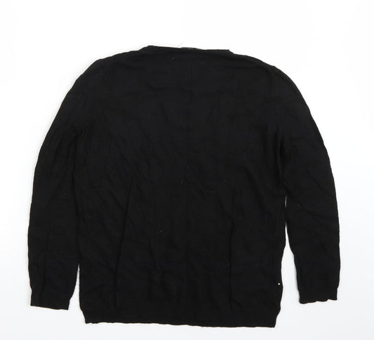 Zara Womens Black   Pullover Jumper Size M