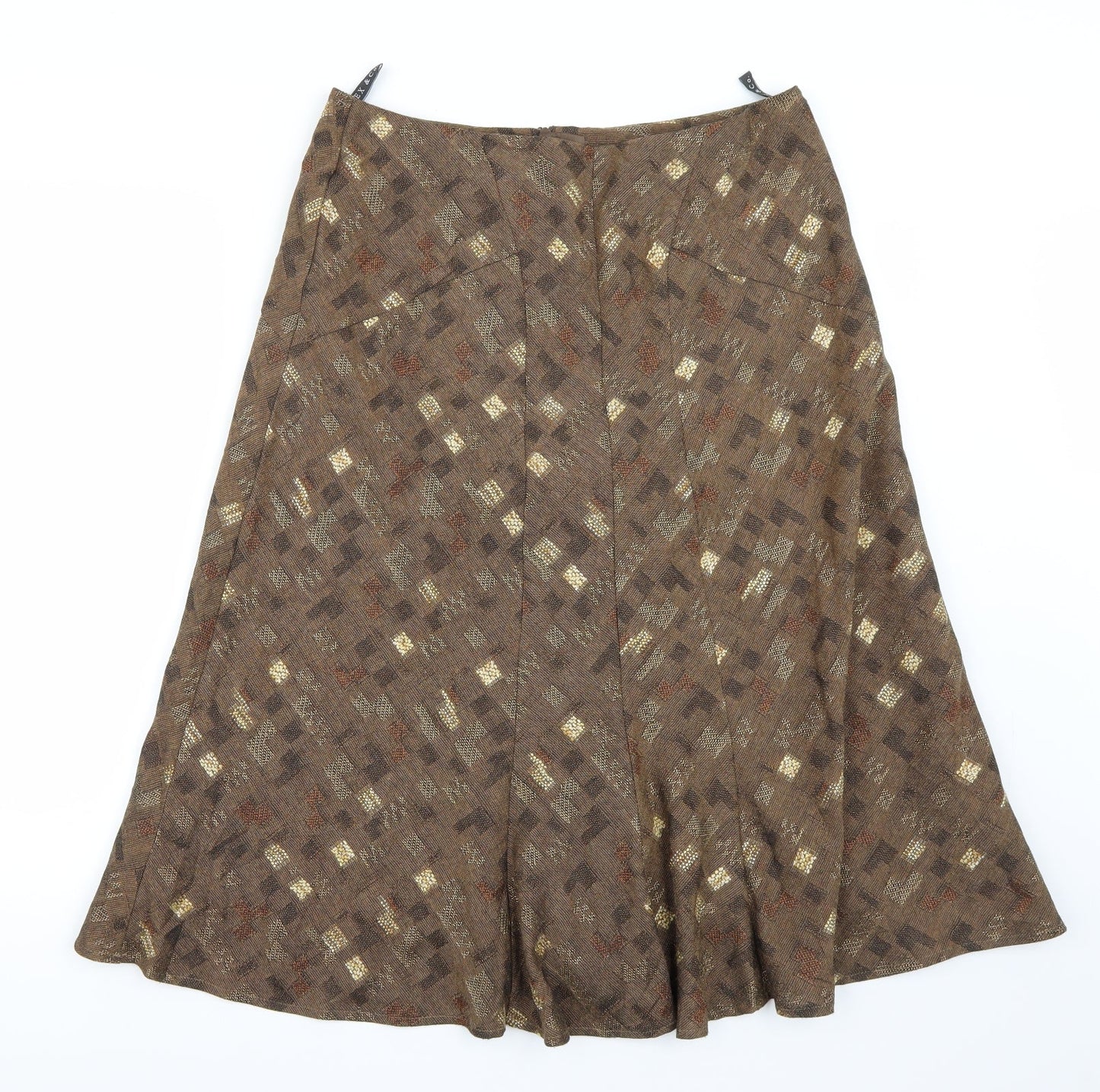 Alex & co Womens Brown   A-Line Skirt Size 14