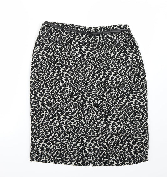 Gerry Weber Womens Beige Animal Print  A-Line Skirt Size 14