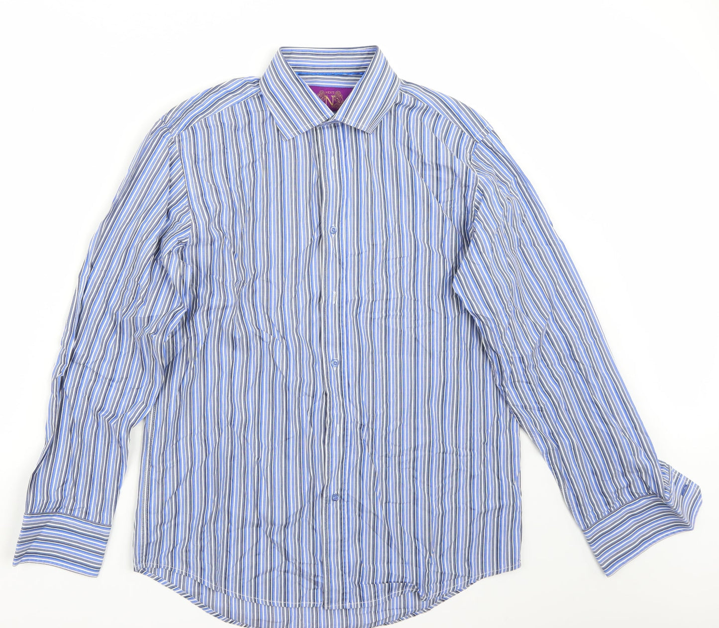 NEXT Mens Blue    Button-Up Size 16