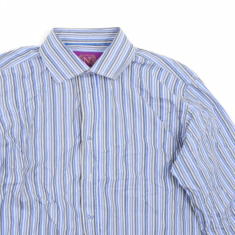 NEXT Mens Blue    Button-Up Size 16
