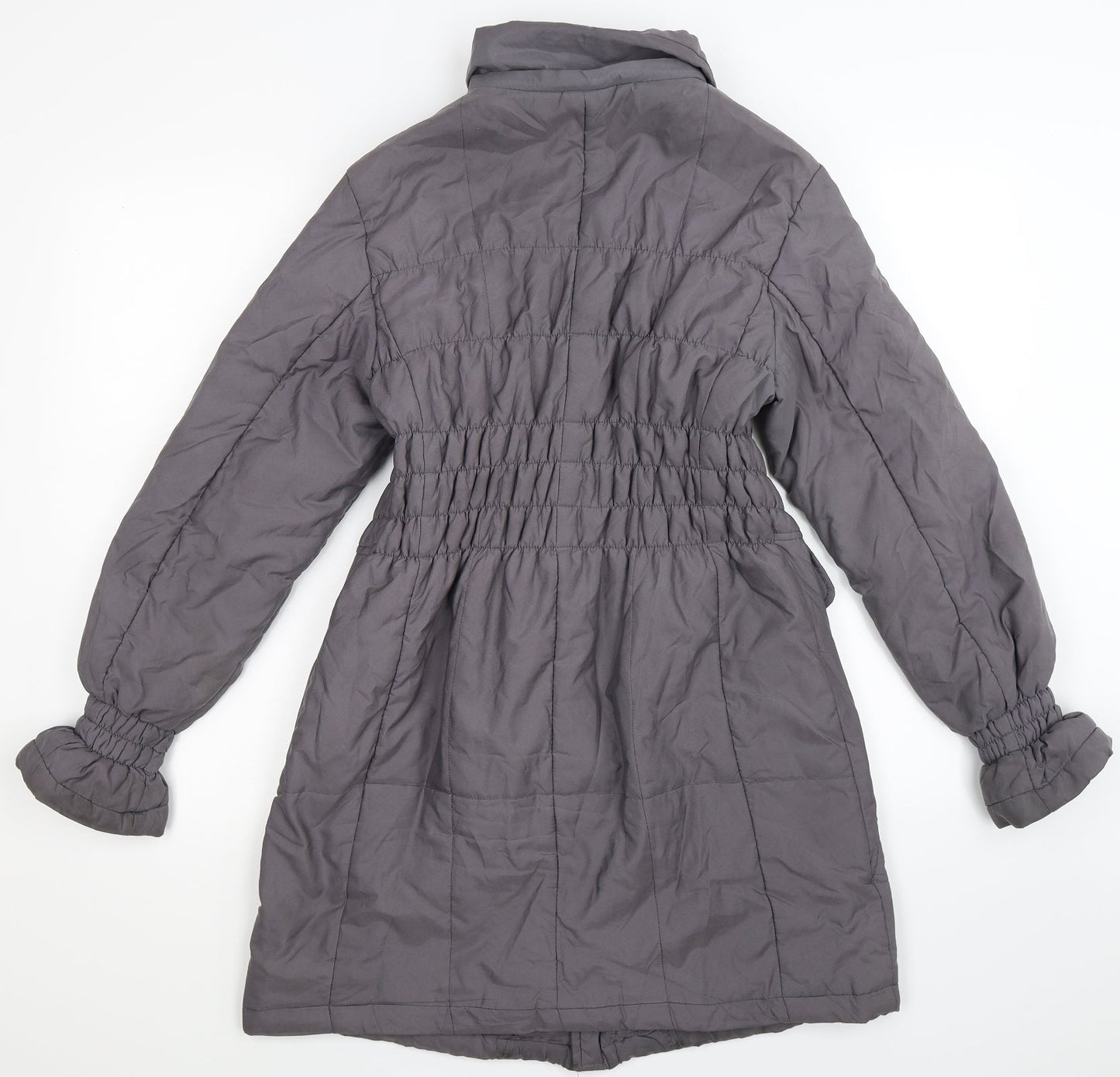 Roman Womens Grey   Overcoat Coat Size S