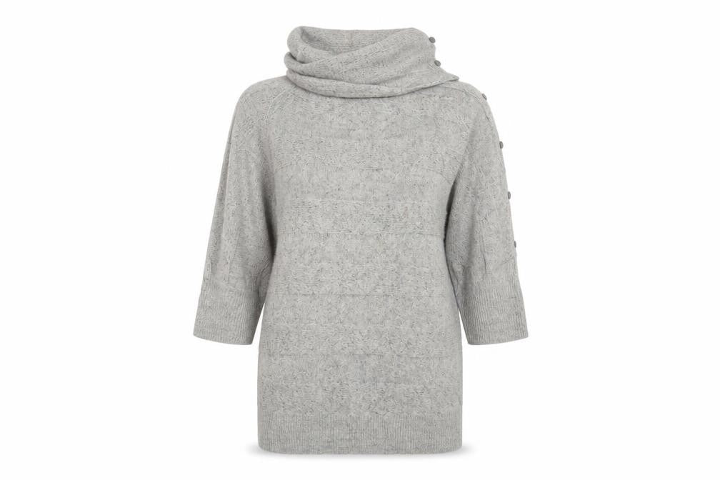 Front view of Wallis women’s grey jumper, size S