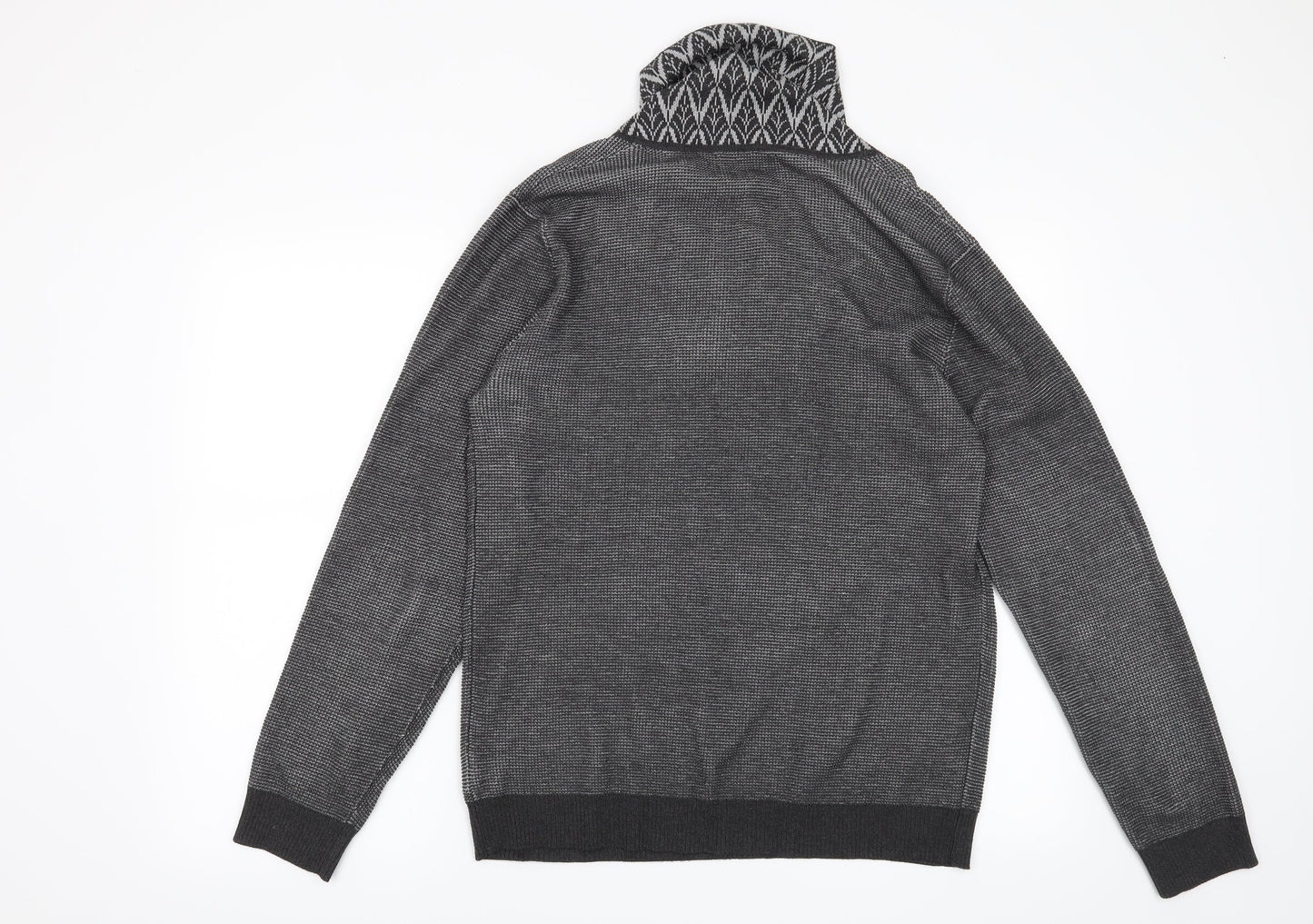 Preworn Womens Grey Geometric  Pullover Jumper Size XL