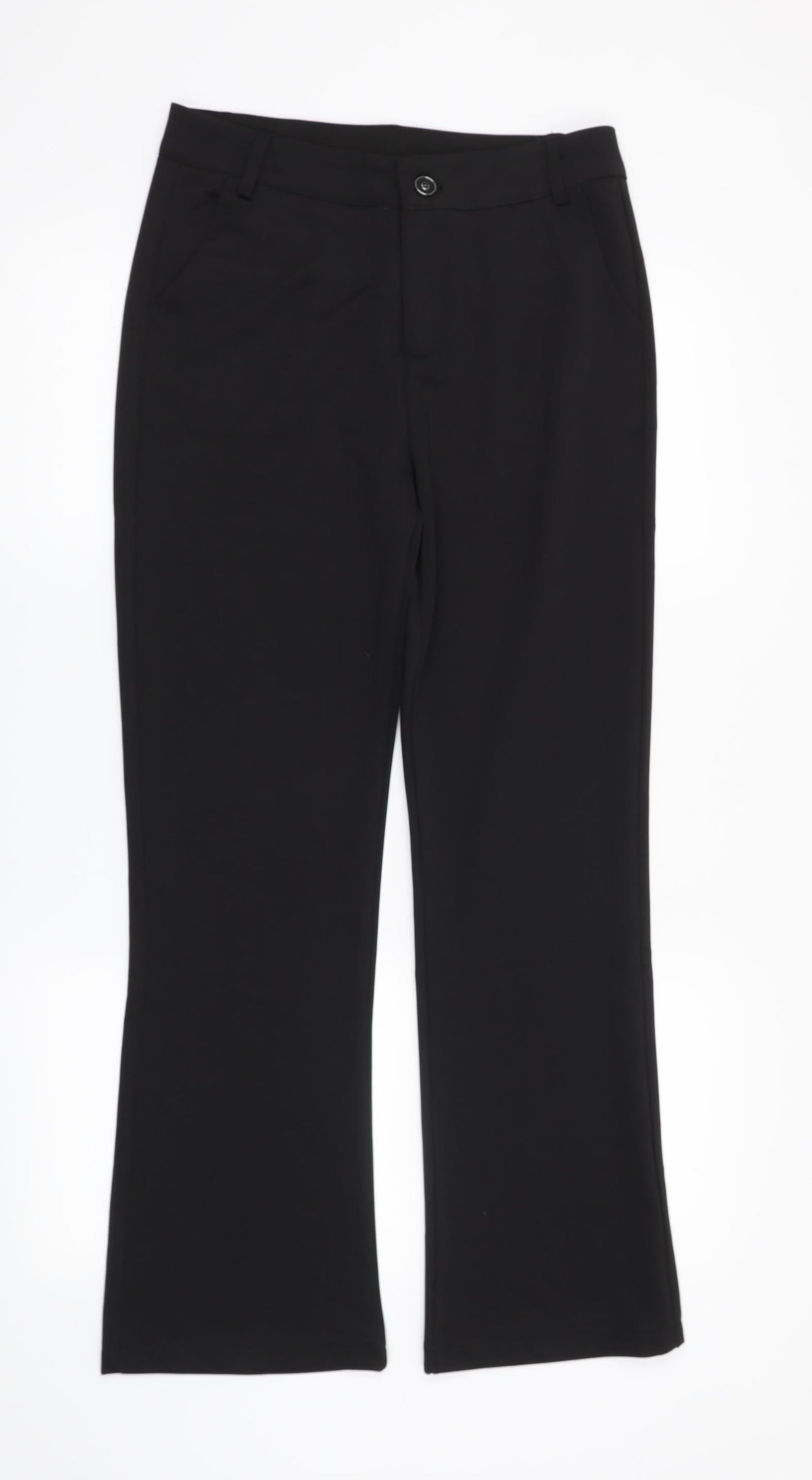 Preworn Womens Black   Trousers  Size L L28 in