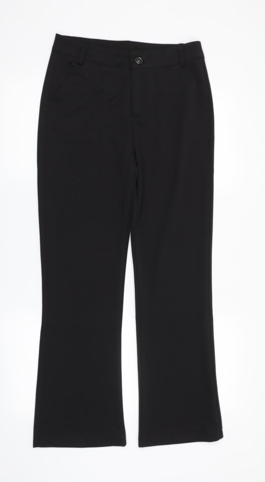 Preworn Womens Black   Trousers  Size L L28 in