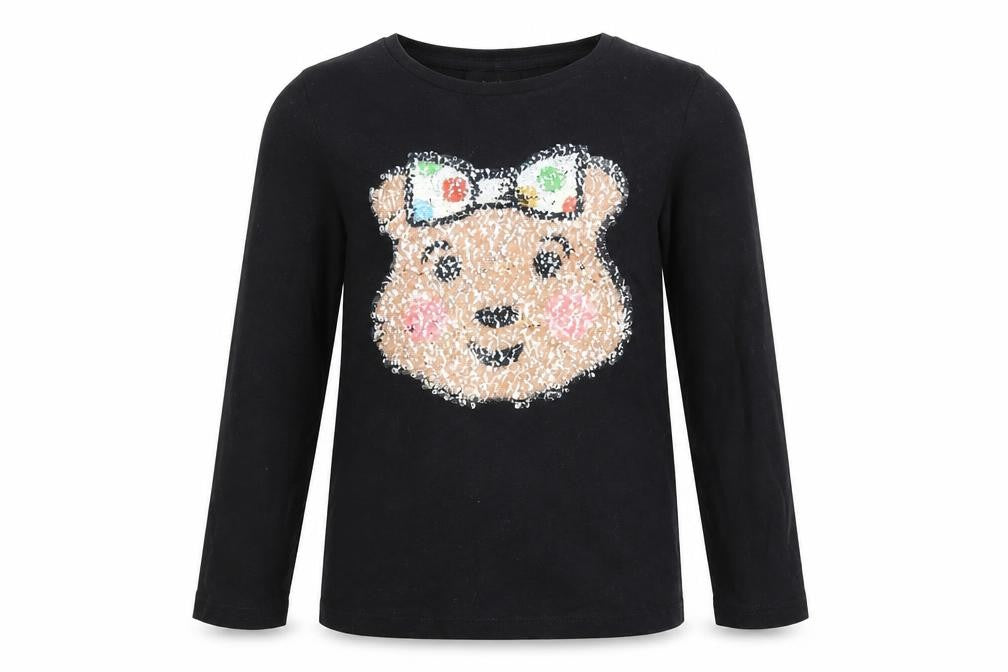 Front view of George boys’ black basic t-shirt, size 7-8, years