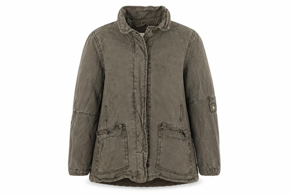 Front view of River Island girls’ grey jacket coat, size 10-11, years