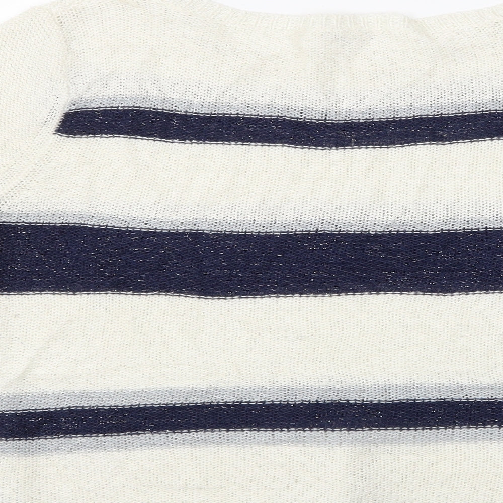 Precis Womens Multicoloured Striped  Pullover Jumper Size M