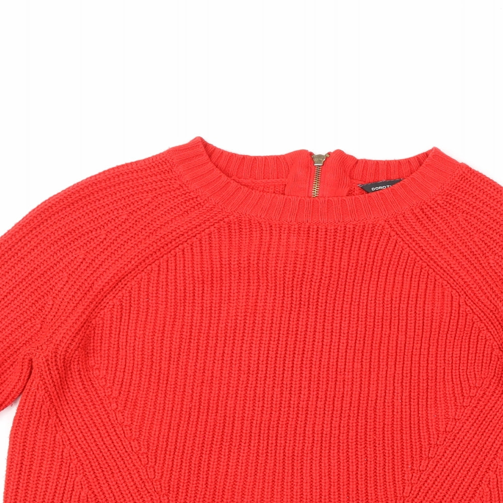Dorothy Perkins Womens Red   Pullover Jumper Size 8