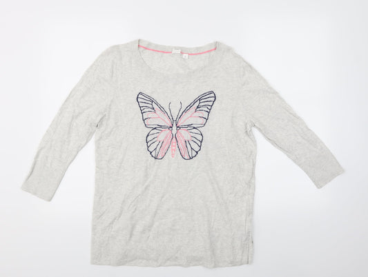 Gap Womens White   Pullover Jumper Size M  - butterfly