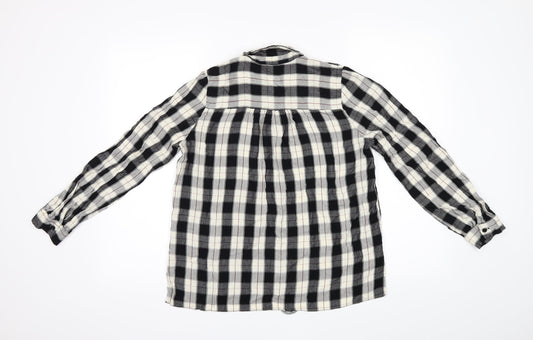 George Boys Black Check  Basic Button-Up Size 12 Years