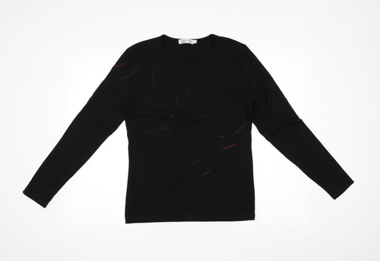 Entracte Womens Black   Basic Blouse Size 4
