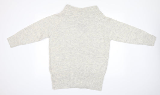 New Look Womens White   Pullover Jumper Size S