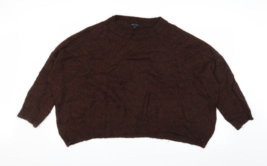 New Look Womens Brown  Knit Pullover Jumper Size M