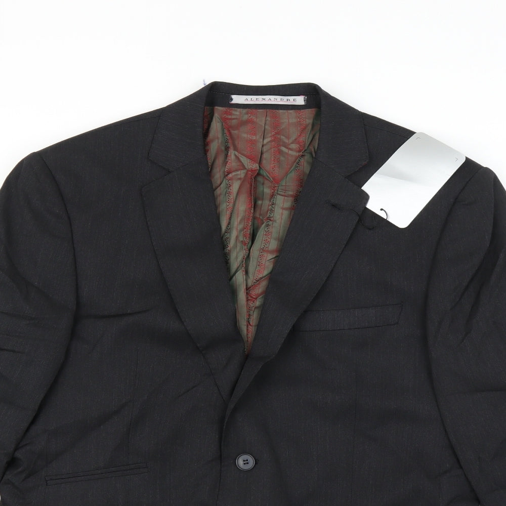Alexander Mens Grey   Jacket Suit Jacket Size 40