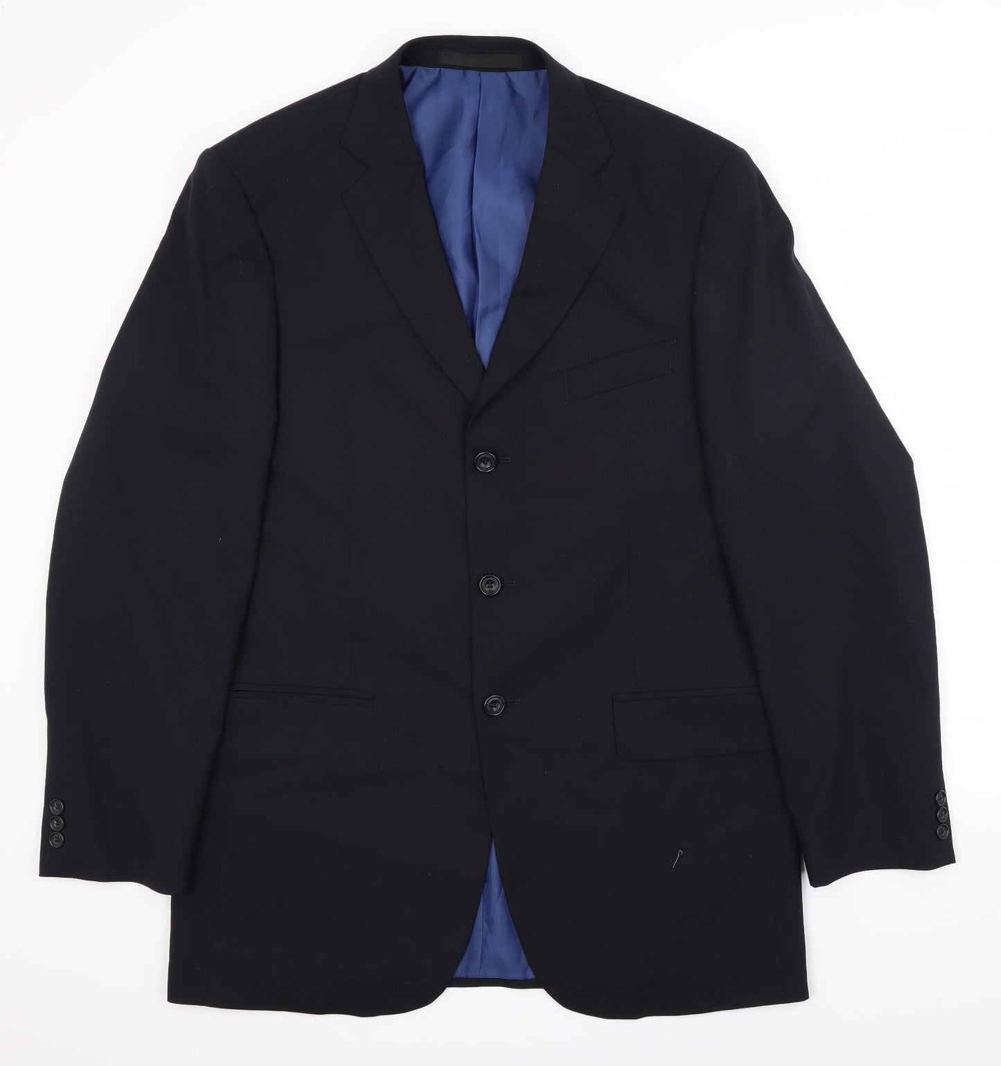 Impressions Mens Black   Jacket Suit Jacket Size 40