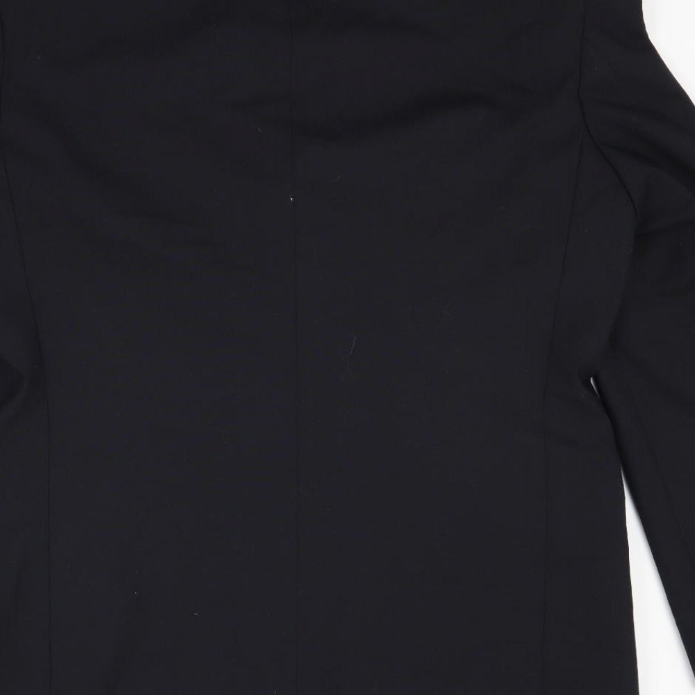 Impressions Mens Black   Jacket Suit Jacket Size 40