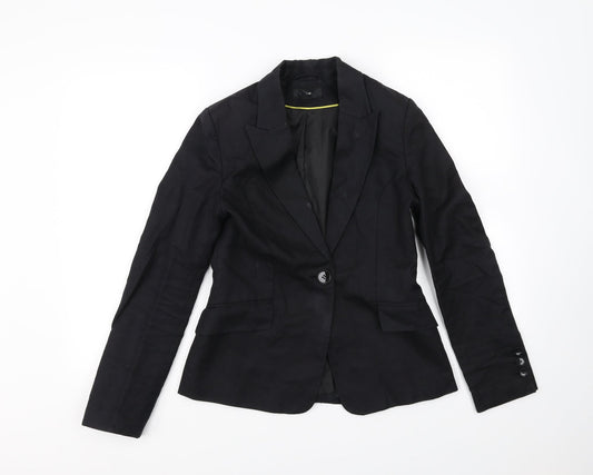 Preworn Womens Black   Jacket Blazer Size 6