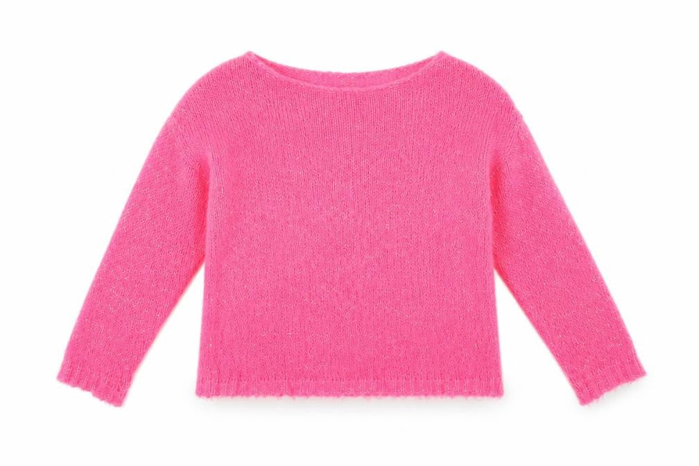 Front view of Limited girls’ pink jumper, size 7, years