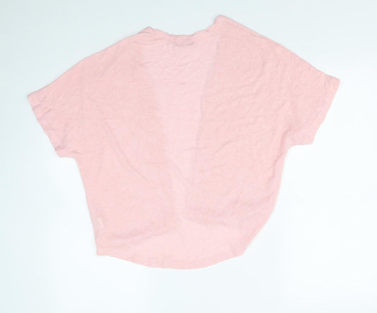 yd Girls Pink   Cardigan Jumper Size 9 Years