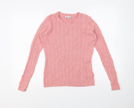 Croft & Barrow Womens Pink   Pullover Jumper Size S