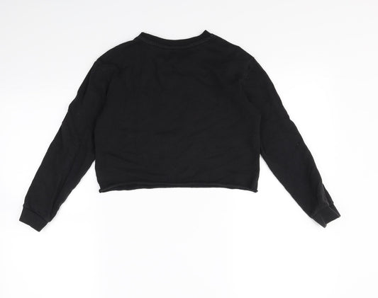 Primark Girls Black   Pullover Jumper Size 9 Years  - Unicorn